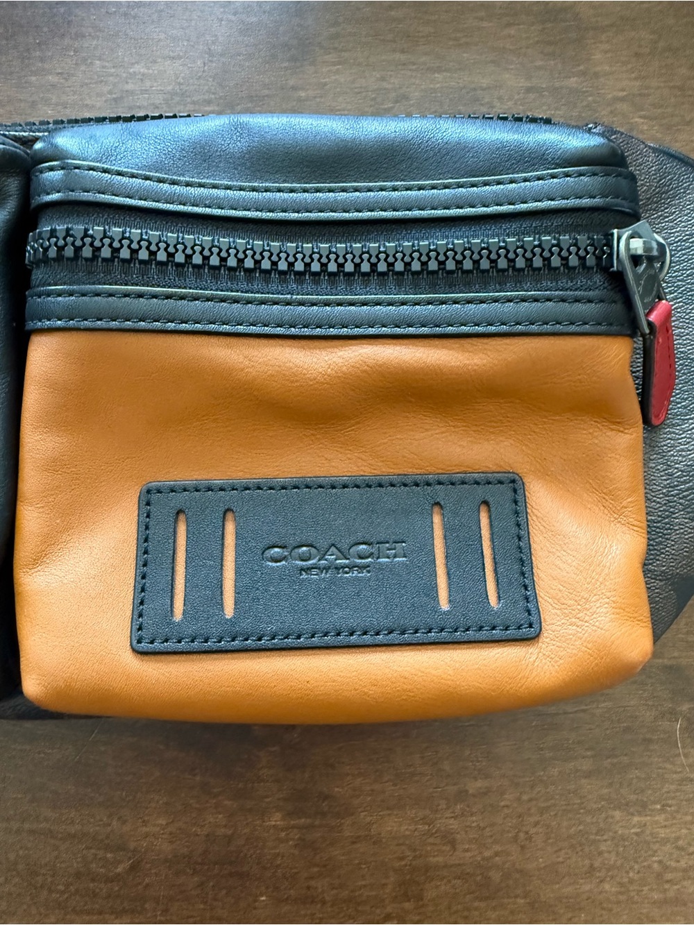 Coach Rider Belt Bag in Signature Canvas style no. C2060 black/brown/tan - Picture 4 of 13